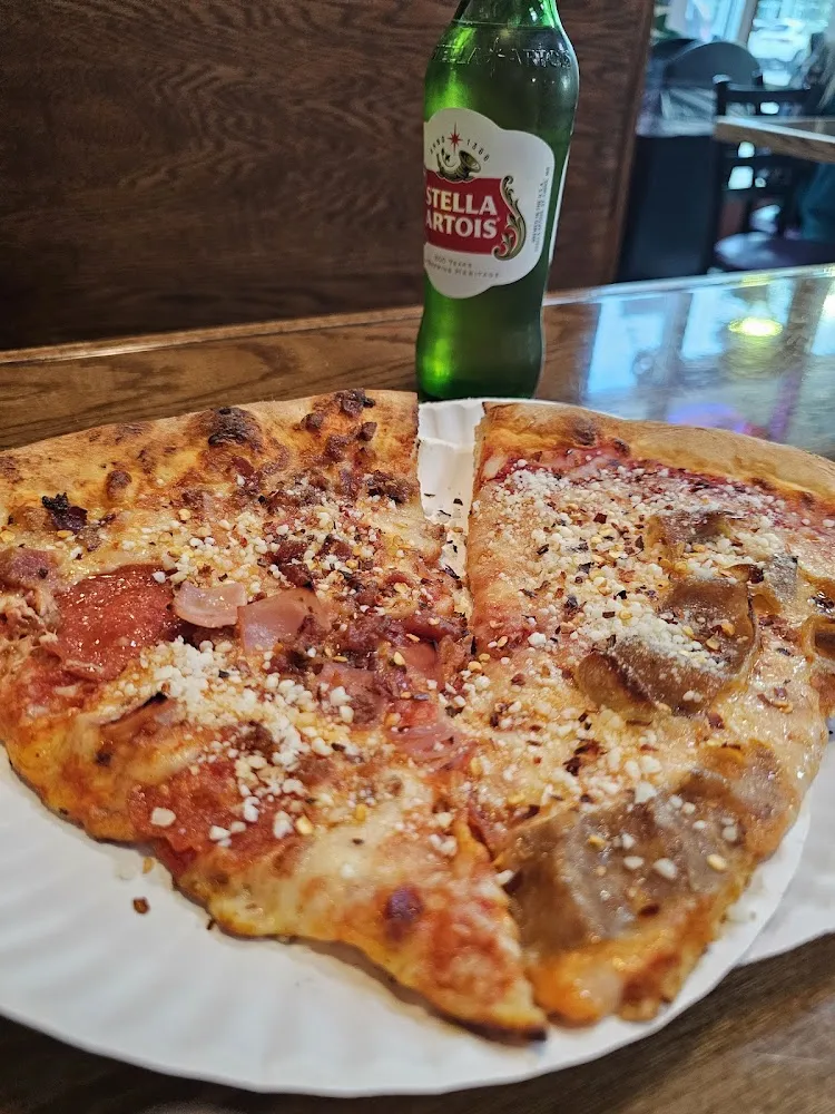 Pepperoni Slice and Italian Sausage Slice